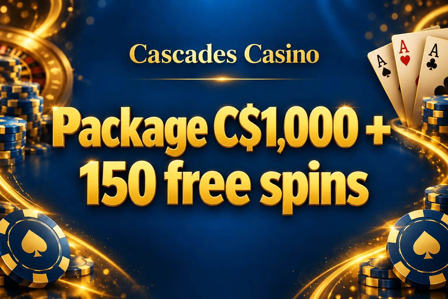 C$1,000 + 150 free spins